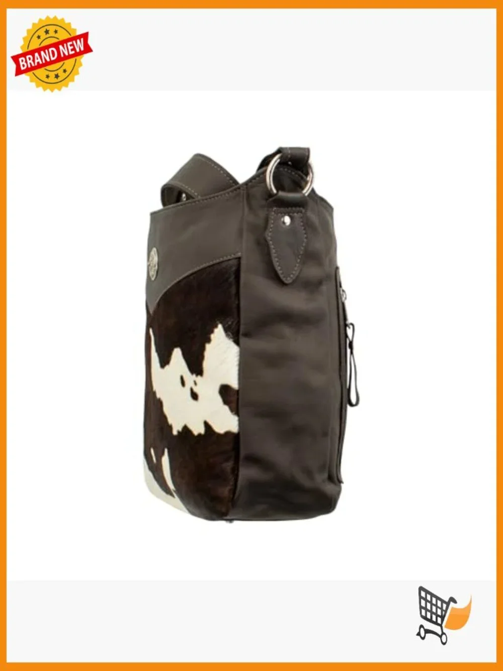 Western Hobo Bag with Conceal Carry Pocket - Leather Shoulder Bag